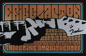 Eric Clapton 1992 Shoreline Amphitheatre Mountain View, CA gerahmtes Konzert Poster - Bild 1 von 2