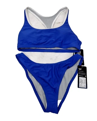 SPEEDO Ladies Swimwear Bikini Top & Bottoms Dazzling Blue Size Small  L - Image 1 of 2
