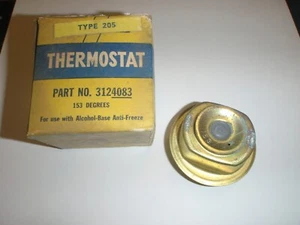 NOS Brass Thermostat 1940s-1950s INTERNATIONAL TRUCK IHC Red Blue Black Diamond - Picture 1 of 4