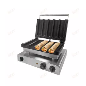 Macchina per cialde elettrica rosticceria polli torta di carne panettiere ferro fuso 110-240 V - Foto 1 di 7