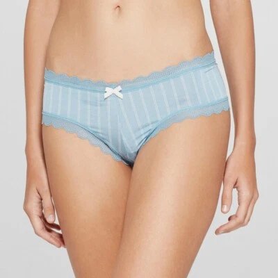 Bragas para mujer Gilligan & O'Malley micro descaradas hipster azules S (4-6) Foto 1 de 4