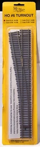 Micro Engineering Company HO #14-705 Code 83 Flex-Track(TM) #6 Turnout -- Left H - Picture 1 of 1
