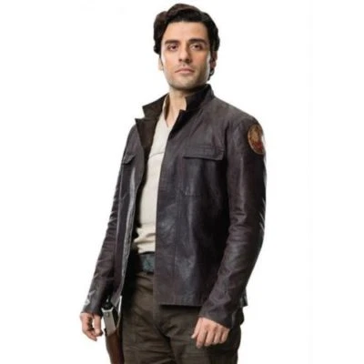 Star Wars Los Últimos Jedi Poe Dameron Chaqueta de Algodón Marrón Disfraz de Halloween  Foto 1 de 2