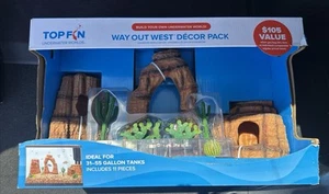New In Box Top Fin Way Out West Decor Pack Good For 31-55 Gallon Aquariums - Picture 1 of 3