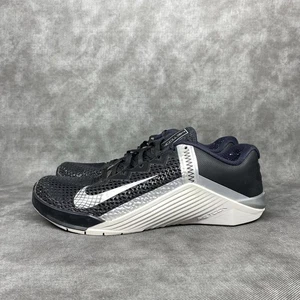 Nike Metcon 6 Black Metallic Silver Running Shoes AT3160-010 Women’s 9.5 - Picture 1 of 17