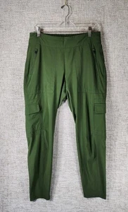 Athleta Chelsea Pull On Cargo Pans Womens 6 Green Tapered Lightweight Stretch - Picture 1 of 12