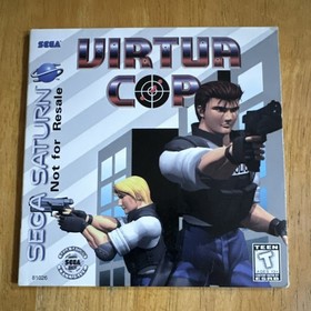 SEGA Virtua Cop Sega Saturn Not for Resale Manual, Inserts & Disc Original