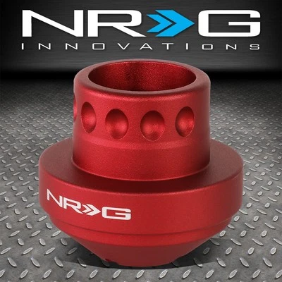 NRG FOR 92-97 CIVIC PRELUDE DEL SOL STEERING WHEEL SHORT RACE HUB ADAPTER RED - Image 1 of 4