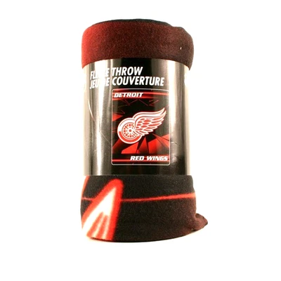 Manta polar suave Detroit Red Wings estilo hielo roto nueva con licencia NHL Foto 1 de 2