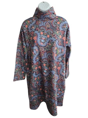 Nuevo con etiquetas Vestido Túnica Smith & Quinn Azul Cachemira Floral Manga Larga Forrado de Vellón Talla S Foto 1 de 4