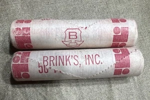 Two 1976 Lincoln Memorial Cent BU Brinks Bank Wrapped Rolls Uncirculated - Picture 1 of 3