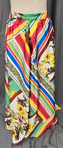Ashley Stewart Woman’s Long Maxi Skirt 4X Patchwork Front Boho Festive NWTs - Picture 1 of 3