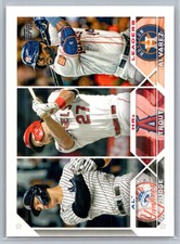 2023  Topps AL HR Leaders Aaron Judge Mike Trout Yordan Alvarez #246