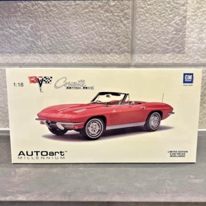 AUTOart 1/18 Corvette Sting Ray 1963 edizione limitata 6000 pezzi modellino auto pressofuso - Foto 1 di 3