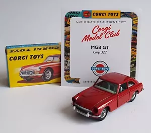 Corgi Model Club No 327, MGB GT with Rare Factory Fault Superb Mint Condition - Picture 1 of 14