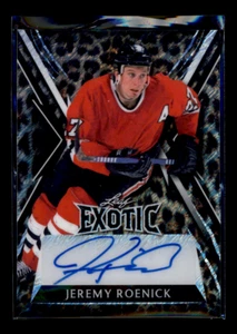 2024 Leaf Exotic E-JR2 Jeremy Roenick Leopard Shimmer Auto 4/7 Blackhawks - Picture 1 of 2