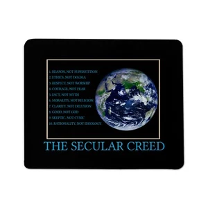 Secular Creed Mouse Pad - Picture 1 of 1