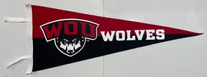 WOU UNIVERSITY WOLVES COLLEGIATE PACIFIC VINTAGE WOOL PENNANT NEW - Picture 1 of 1