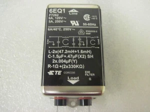 6EQ1  (F7262)  TE CORCOM  EMI FILTER - Picture 1 of 3