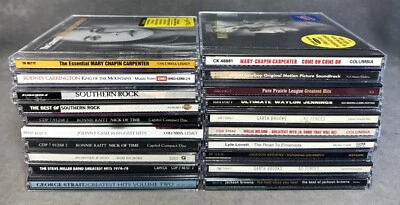 Lot Of 20 Country CD’s Johnny Cash, Garth Brooks, Jackson Browne, Etc Foto 1 de 4