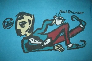 Rare Vintage 80s G&S Skateboard Sweatshirt Neil Blender Signed Coffee Break - Picture 1 of 9