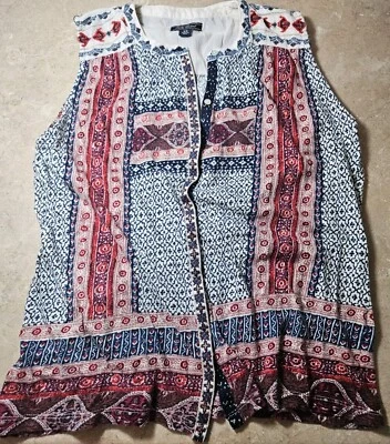 Lucky Brand Size XS boho tank top MiNT - Image 1 of 4