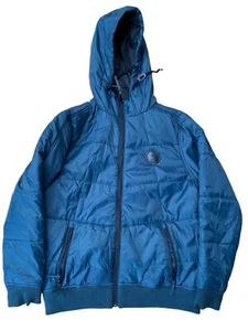 Quiksilver Womens Puffer Jacket Size 14 Hooded Full Zip Outerwear Surf Beach - Picture 1 of 7