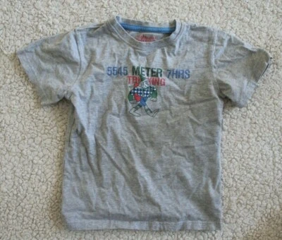 Tex - Camiseta de noche para niño - Gris con excursionista - Talla 7-8 Foto 1 de 4