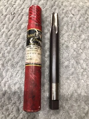 New Regal Tools USA 1/4-18 NPTF 4 Flute Plug Chamfer High Speed Steel Pipe Tap - Image 1 of 4