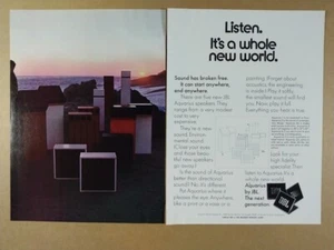 1970 JBL Aquarius I II IIA III IV Speakers vintage print Ad - Picture 1 of 1