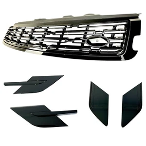 Black Grille Side Vents Bonnet Vents Black Pack Fits RR Sport L461 2022 On - Picture 1 of 13