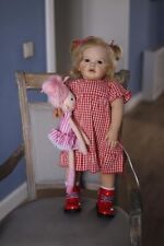 60CM Soft Cloth Body Reborn Toddler Girl Doll Princess Betty 3D Visible Veins