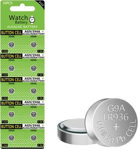 10PCS SR936SW (394) Cell Battery 1.55V AG9 Silver Oxide Watch Battery LR936/194/ - Picture 1 of 2