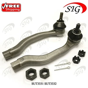 For 1992-2000 Honda Civic Front Left & Right Outer Tie Rods ES3331R ES3332R 2PC - Picture 1 of 9