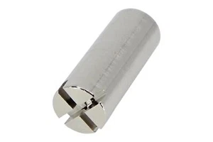 Chrome Slotted Truss Rod Nut fits some Fender guitars - Picture 1 of 3