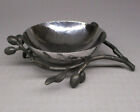 Michael Aram hammered silver finish bowl w patinated brass olive branch (2357)