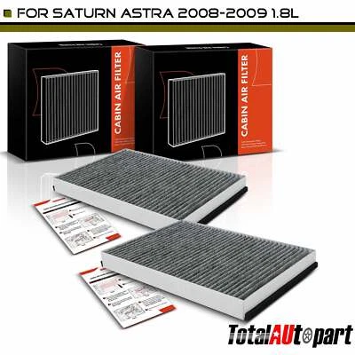 2x Activated Carbon Cabin Air Filter for Saturn Astra 2008-2009 1.8L Front Side - Image 1 of 4