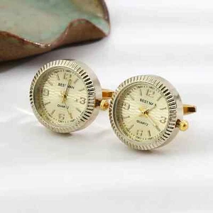 WATCH CUFFLINKS BEST MAN Wedding Cuffs Presidential Jubilee Mens Oyster Watch - Picture 1 of 1