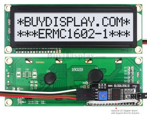 White IIC/I2C/TWI Big 16x2 Character LCD Display Module for Arduino w/Library - Picture 1 of 3