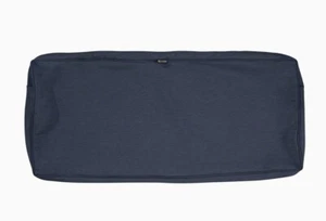 Montlake wasserabweisend 42”x18”x3” Terrassenbank Sitz Kissenbezug Meliert Indigo - Bild 1 von 7
