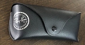 Estuche de repuesto para gafas de sol Ray-Ban cuero negro - Imagen 1 de 3