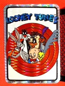VINTAGE 1990 LOONEY TUNES VENDING MACHINE PRISM STICKER BUGS DAFFY PORKY TWEETY - Picture 1 of 4