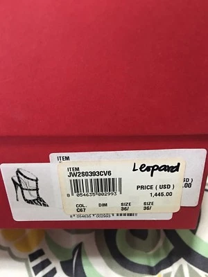 Sapatos Valentino rockstud tamanho 36,5 Novo na caixa estampa de leopardo - Imagem 1 de 4