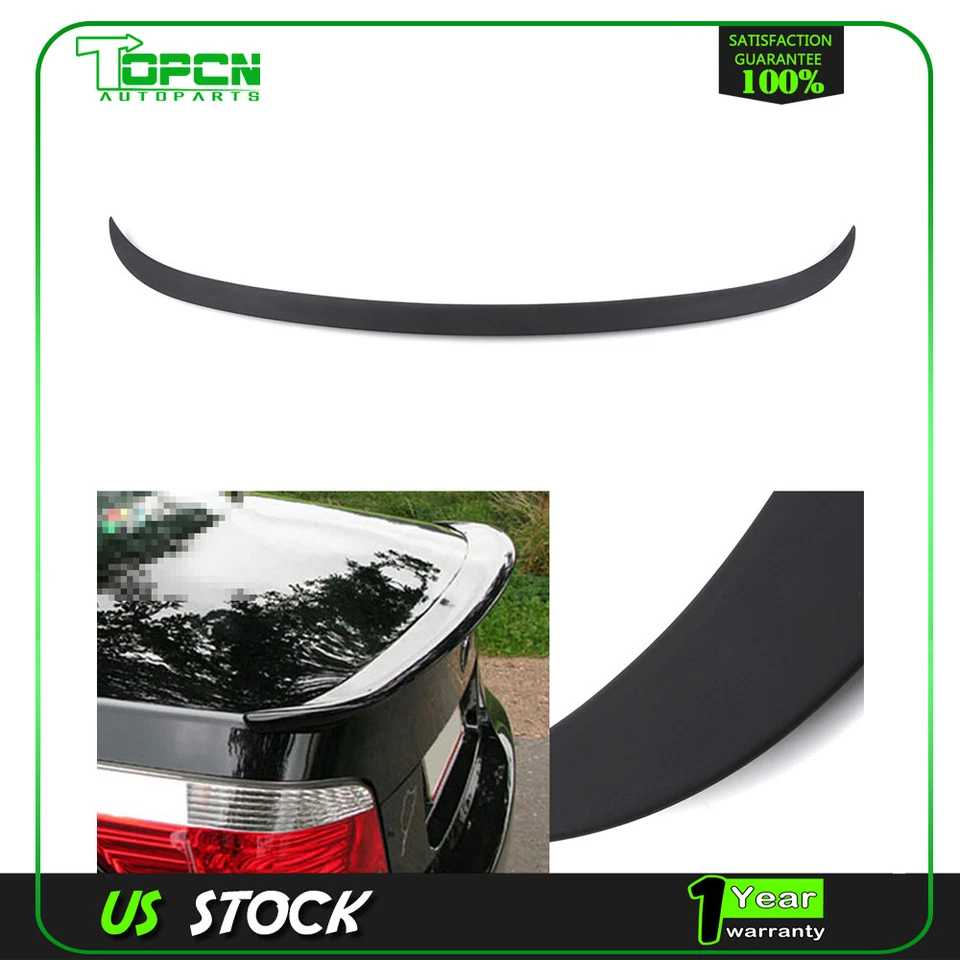 Fit For 2007-2008 BMW M5 550i 530xi Deck Lid Spoiler Wing Lip Un ABS Foto 1 de 4