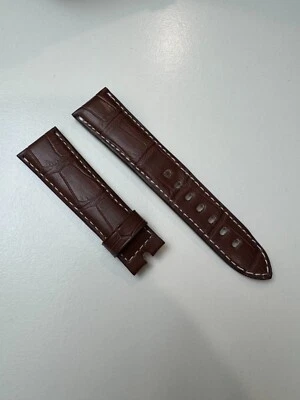 Correa de reloj Breguet auténtica de 22 mm x 18 mm marrón de cocodrilo sin usar OEM Foto 1 de 2