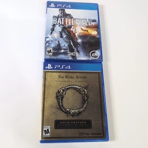 The Elder Scrolls Gold PS4 / Battlefield 4 PS4 Bundle EUC - Picture 1 of 6
