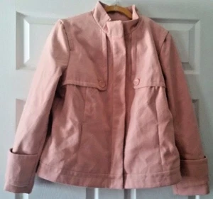 NWT Chico's Size 2 Pink Fleece Coat - Picture 1 of 2