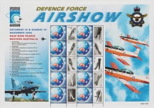 AUSTRALIA - 2005 'DEFENCE FORCE AIRSHOW' Edición Limitada Hoja MNH [E9956] - Imagen 1 de 1