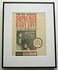 Affiche publicitaire The Supremes "Baby Love" 1964 encadrée 42x52cm LIVRAISON GRATUITE