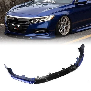 Blue Front Bumper Spoiler Lip For 2018 2019-2020 10th Gen Honda Accord YOFER - Imagen 1 de 13
